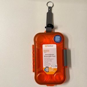 Smartphone watertight case in orange